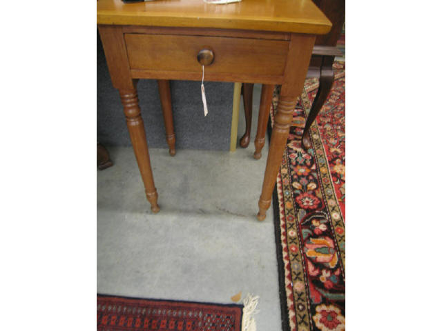 Appraisal: Cherry One Drawer Stand th Century