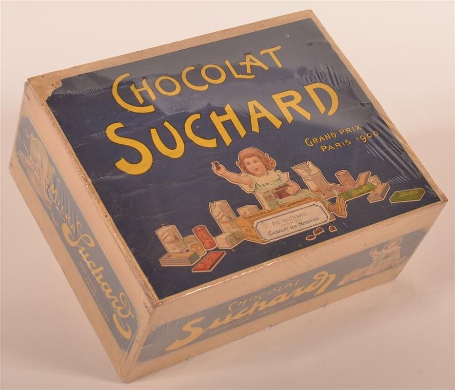 Appraisal: Early s Suchard Chocolate Paris Box Early s Suchard Chocolate