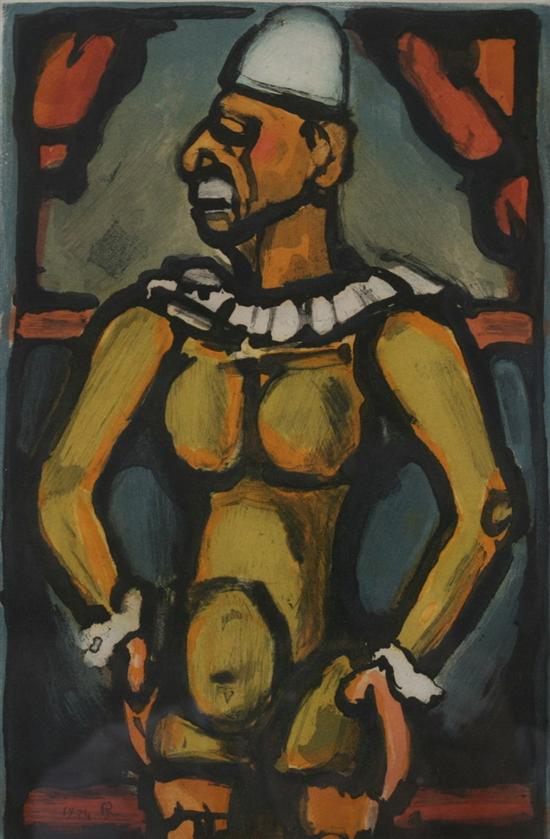 Appraisal: GEORGES ROUAULT French - TRISTES OS monogrammed and dated in