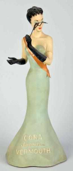 Appraisal: Hard Rubber Miss Cora Vermouth Figure s Original finish Condition