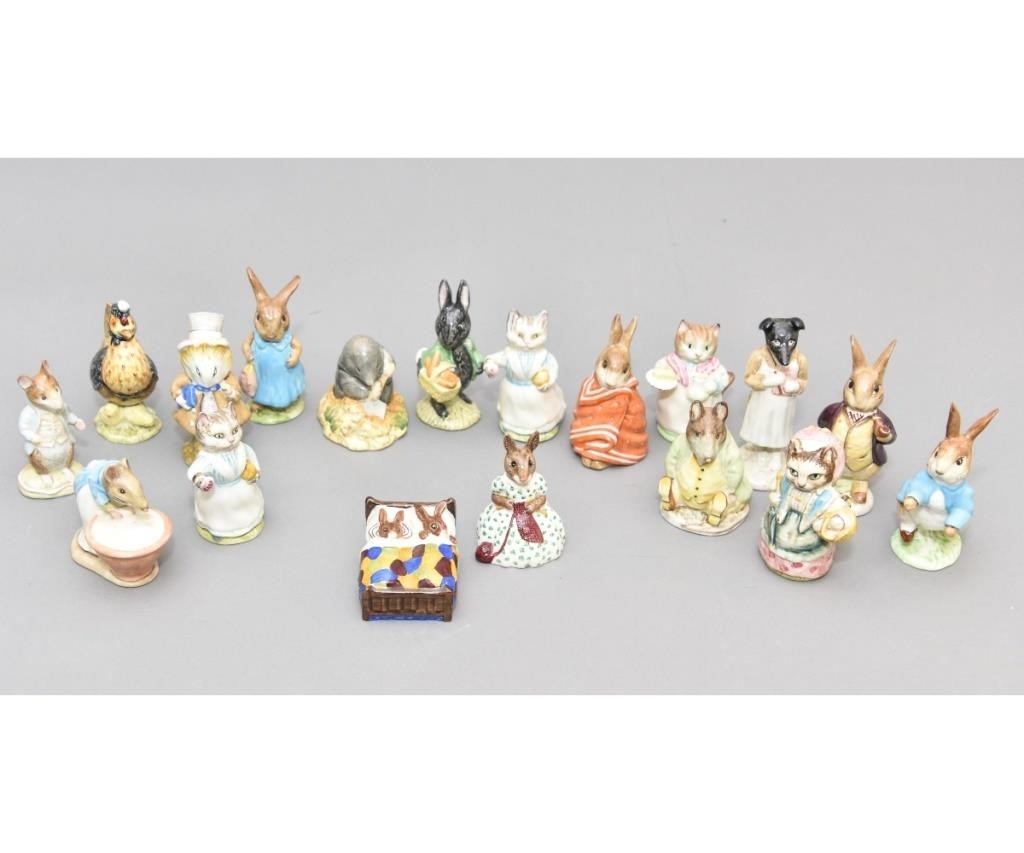 Appraisal: Sixteen Beatrix Potter porcelain figures Beswick England together with two