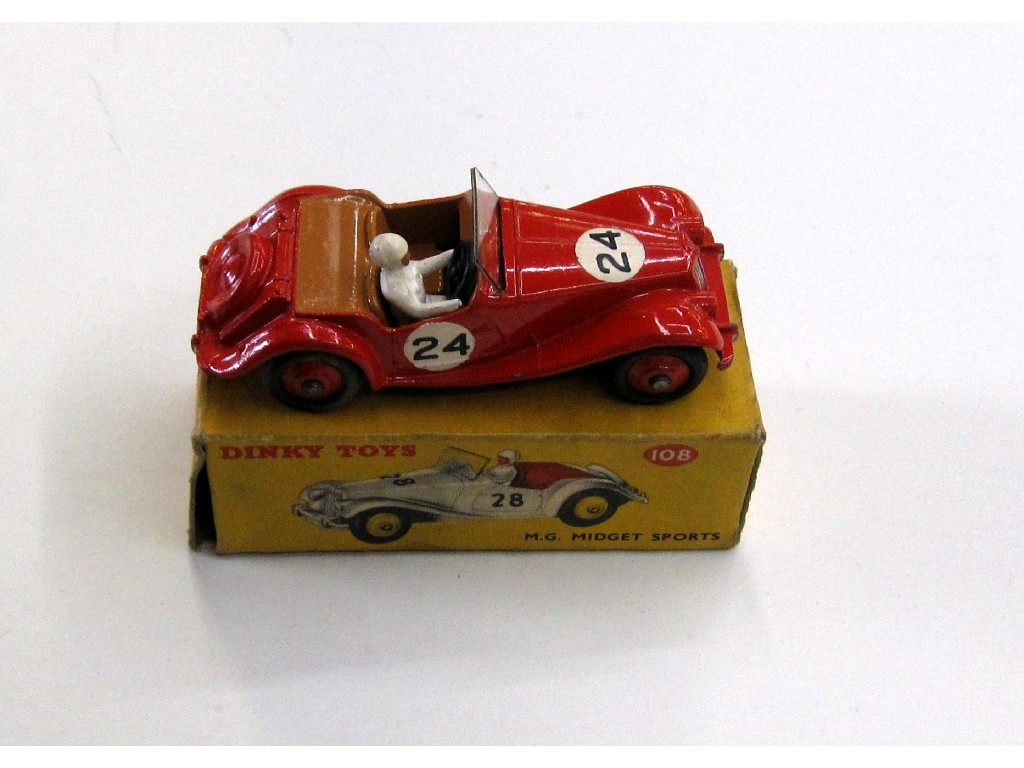 Appraisal: Boxed Dinky M G Midget sports no