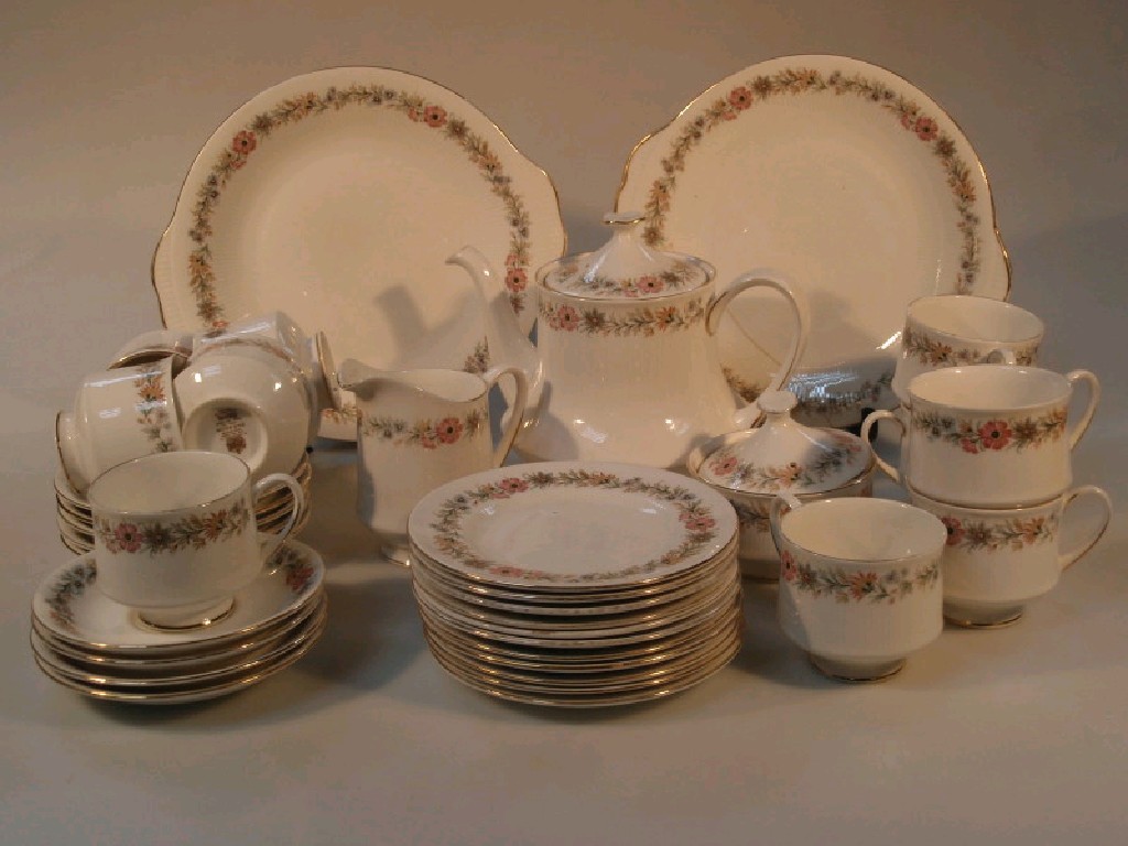 Appraisal: A Paragon bone china Belinda pattern tea service comprising tea