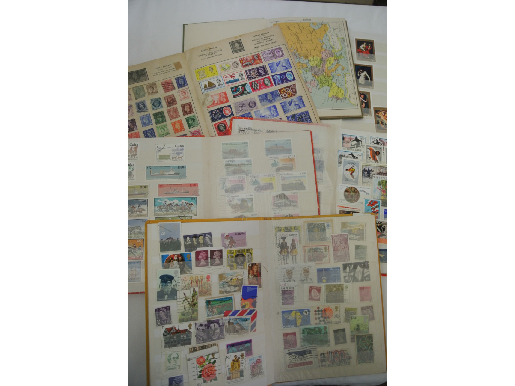 Appraisal: A collection of unsorted stamps worldwide together with some envelopes