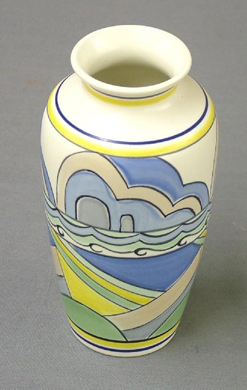 Appraisal: Poole studio vase designed and painted by Karen Brown the