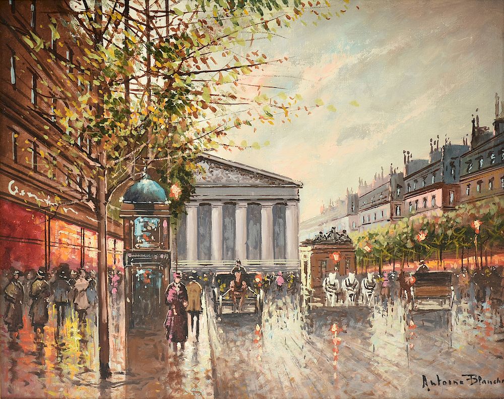 Appraisal: ANTOINE BLANCHARD French - A PAINTING Paris Place de la