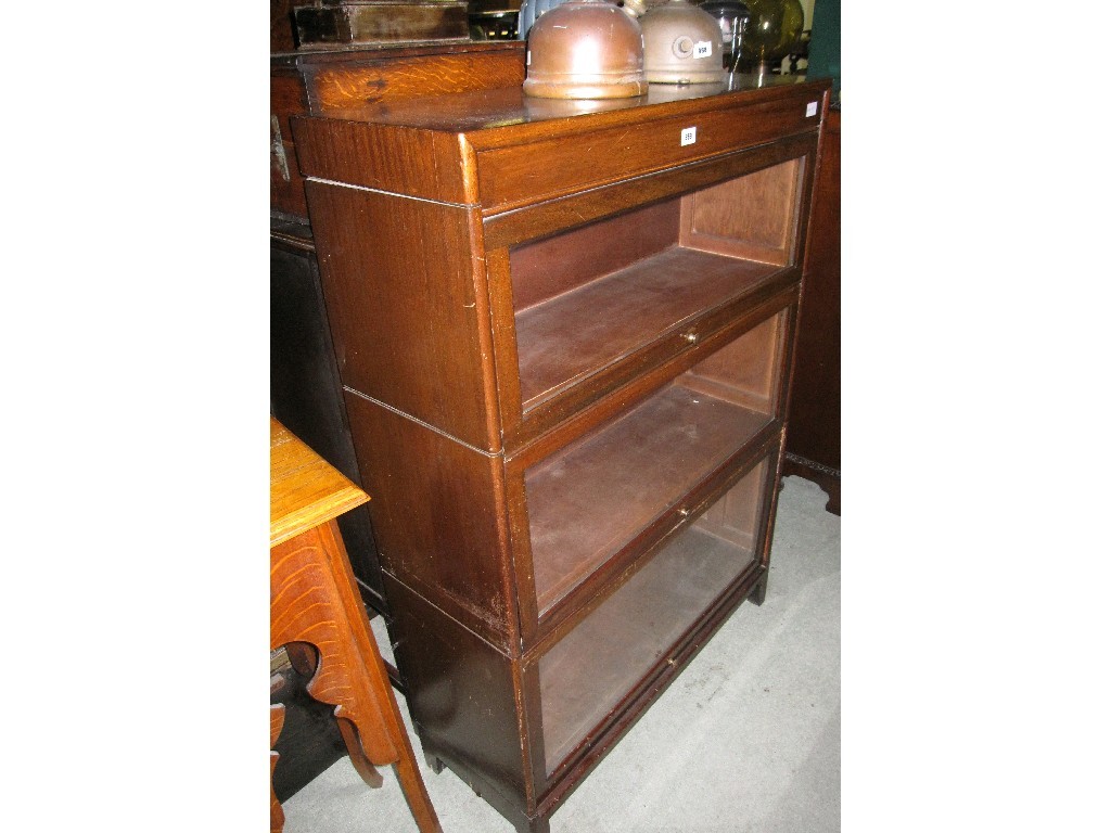 Appraisal: Mahogany sectional bookcase