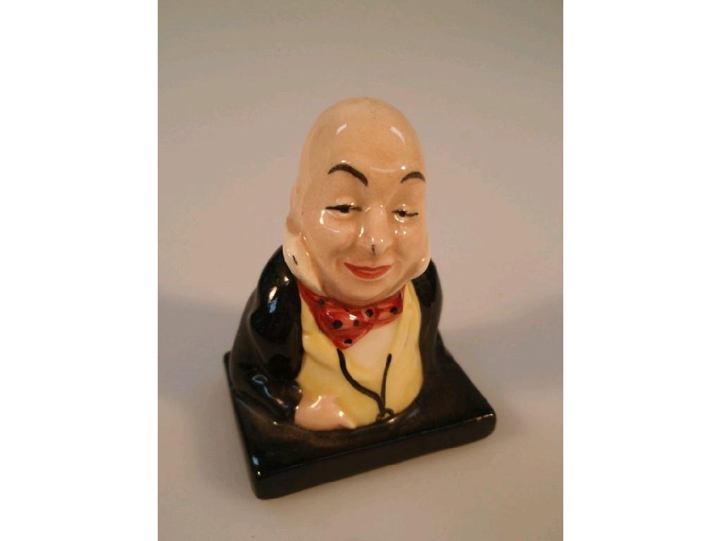 Appraisal: A Royal Doulton miniature bust of Macawber cm