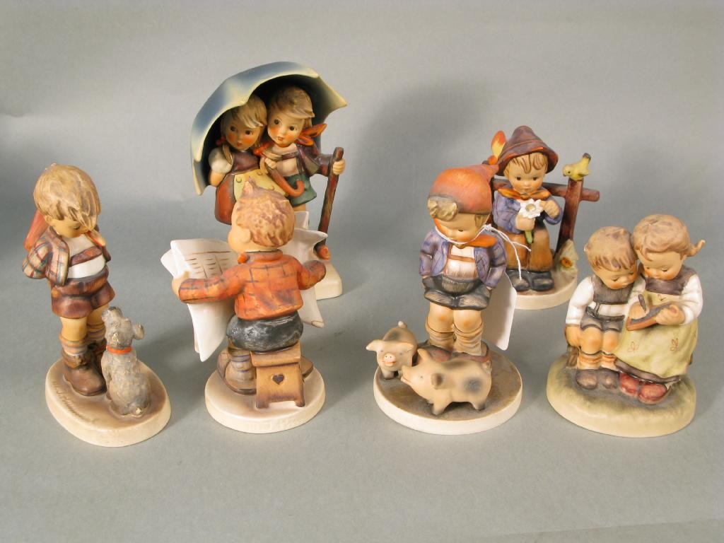 Appraisal: Six Goebel figures designed by Sister M I Hummel -