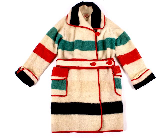 Appraisal: Hudson's Bay Point Trade Blanket Wool Coat This is a