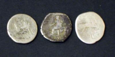 Appraisal: A NERO DENARIUS Salus on reverse together with two legionary