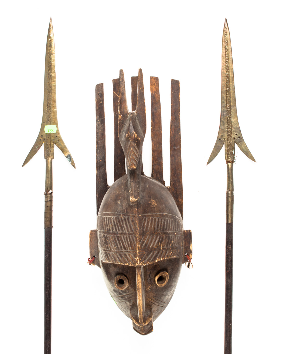 Appraisal: Bambara N'tomo Society mask Segou area Mali th century in