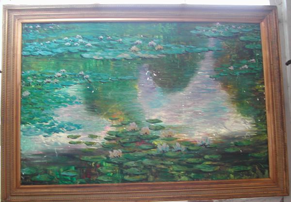 Appraisal: Follower of Claude Monet French - Morning Reflections Nympheas Waterlilies