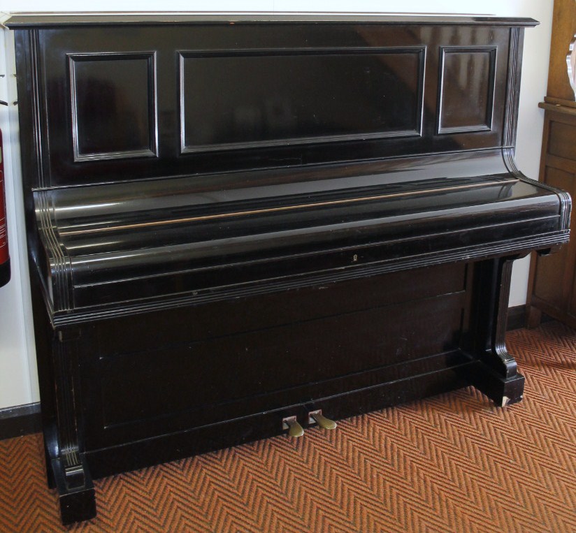 Appraisal: An early thC C Bechstein ebonised iron framed overstrung upright