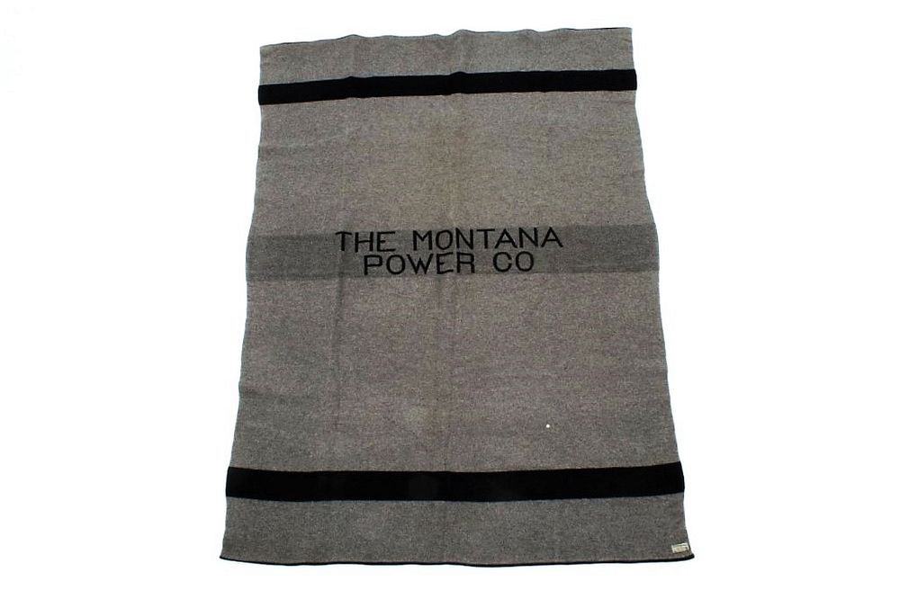 Appraisal: Pendleton Wool Blanket The Montana Power Co In this lot