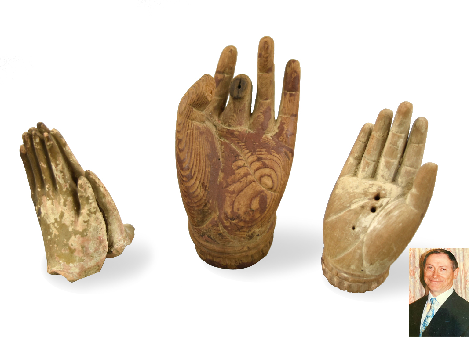 Appraisal: A Chinese Tang-Song Dynasty Set of Buddha hand cast as