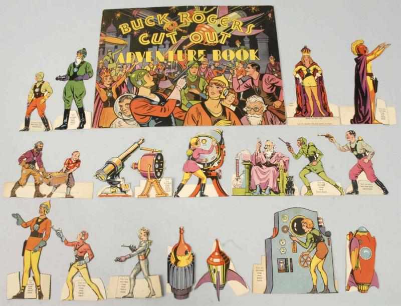 Appraisal: Buck Rogers Cutout Adventure Book Description Cocomalt premium Stand-ups have