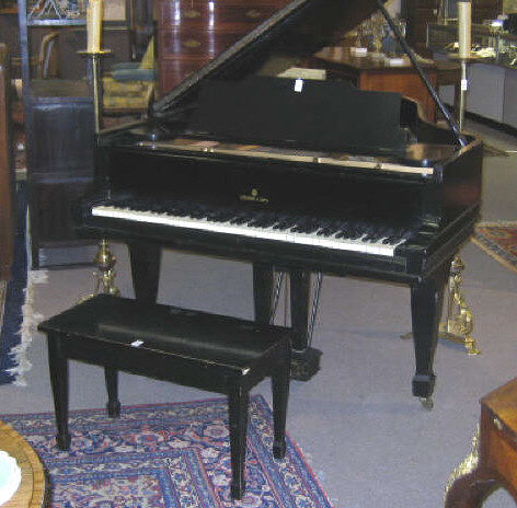 Appraisal: STEINWAY BABY GRAND PIANO Ebonized case circa keys serial no