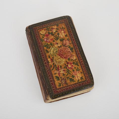 Appraisal: Miniature Persian Qajar Lacquer Bound Illuminated Qur an th century