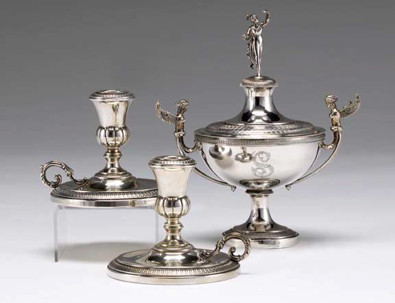 Appraisal: Fine Italian Stato Pontifico Second Standard Silver Sugar Basin ca