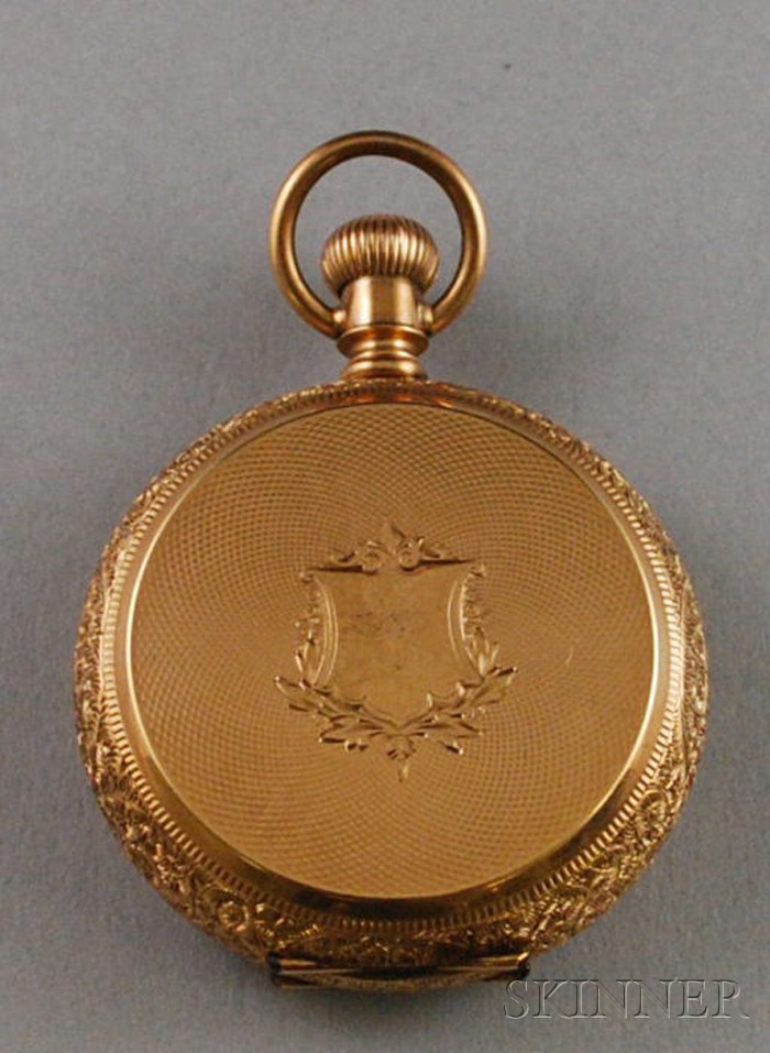 Appraisal: kt Gold Hunting Case Waltham Pocket Watch