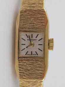 Appraisal: A carat gold lady's Rotary wrist watch with brick link