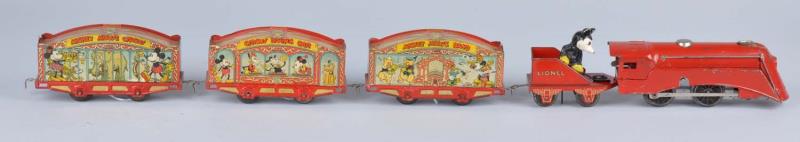 Appraisal: Lionel Walt Disney Mickey Mouse Circus Train Set Passenger set