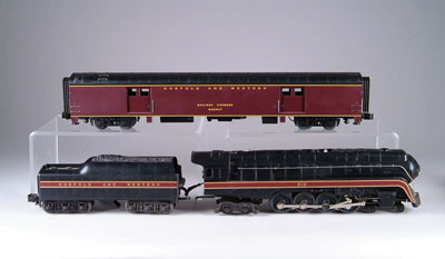 Appraisal: MODERN LIONEL NORFOLK WESTERN DIECAST - - steam loco Tender