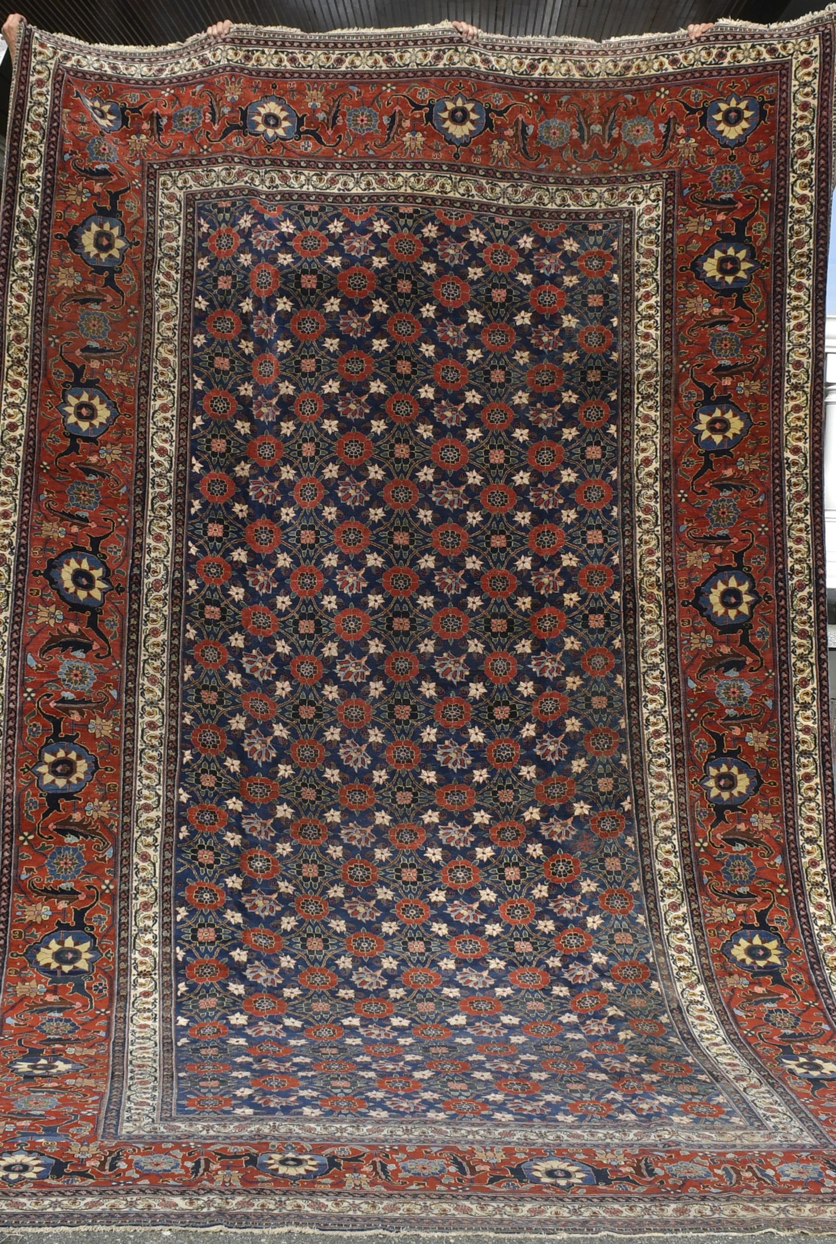 Appraisal: ANTIQUE ROOM SIZE ORIENTAL RUG Ca room size Oriental rug