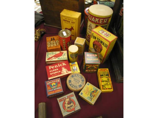 Appraisal: Pcs Advertising Boxes Orphan Boy Tobacco Gold Dust Fun-to-Wash more