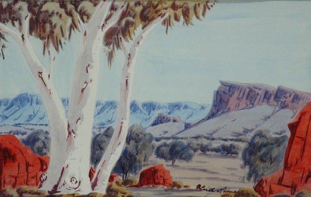 Appraisal: NAMATJIRK KEITH NAMATJIRA Hermannsburg Mission NT - Untitled watercolour over