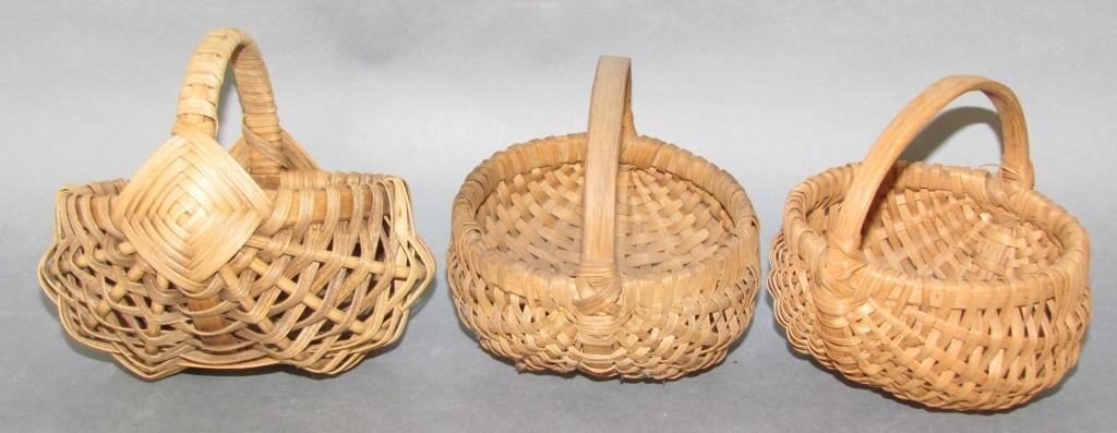 Appraisal: REPRODUCTION BASKETS - no damage