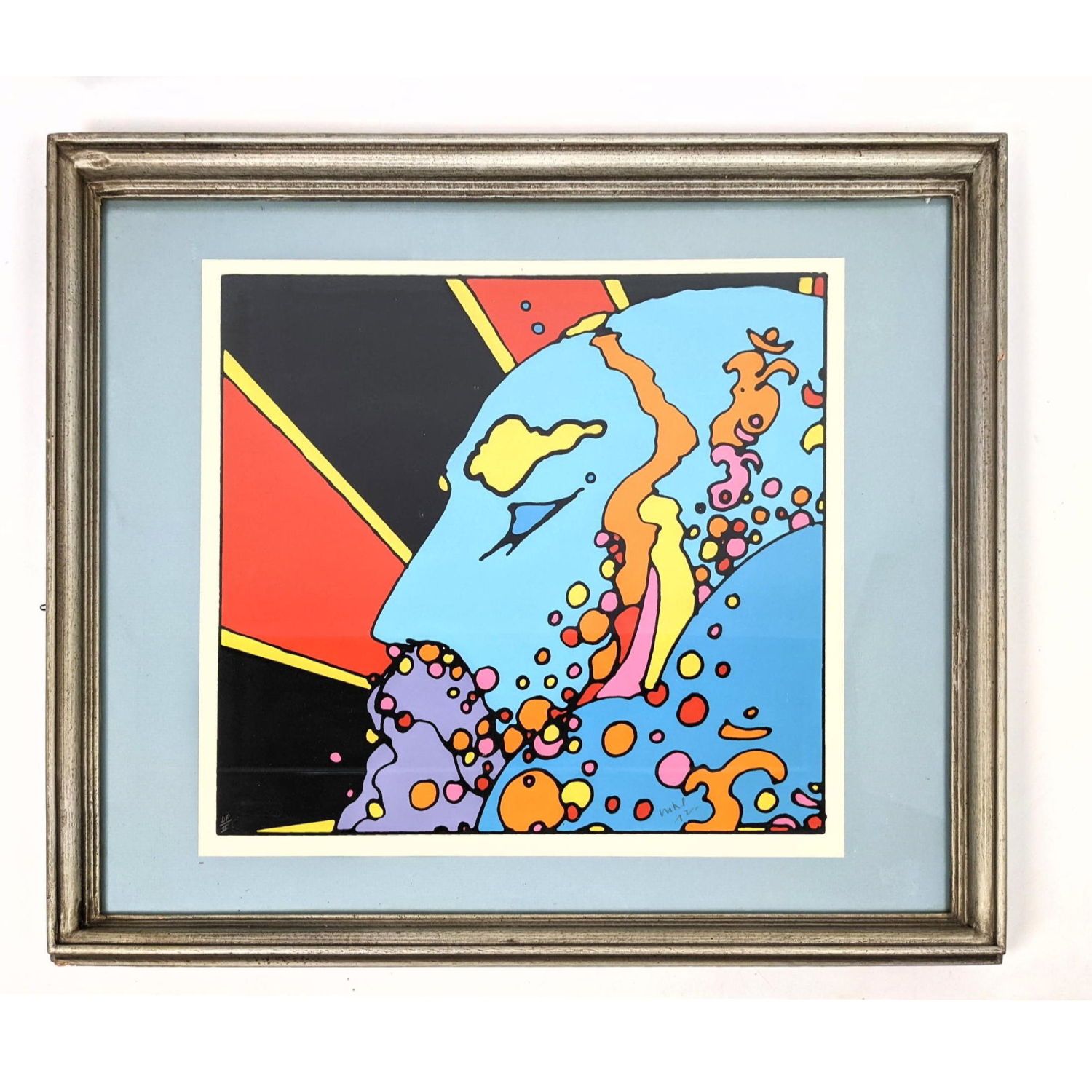 Appraisal: PETER MAX Signed Lithograph Print Letter numbered Signed DP II