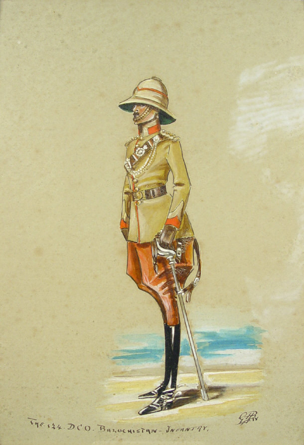 Appraisal: Caricature of a military gentleman entitled 'The D C O