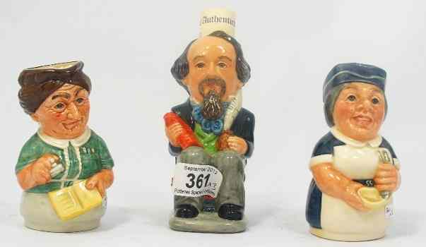 Appraisal: Royal Doulton Small Toby Jugs Charles Dickens D Limited Edition