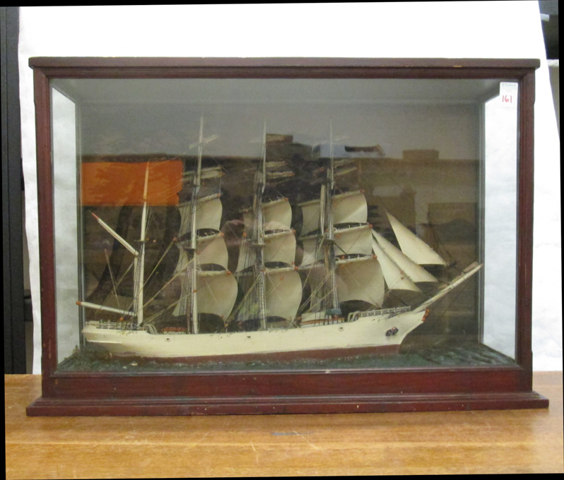 Appraisal: LATE TH EARLY TH CENTURY SAILING SHIP DIORAMA having a