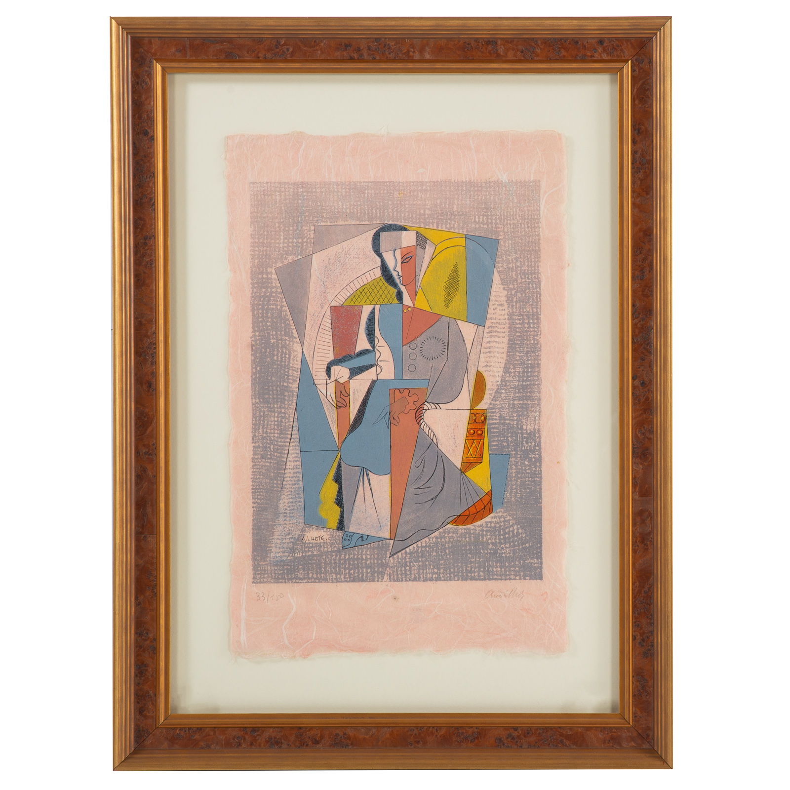 Appraisal: ANDRE LHOTE FEMME ASSISE LITHOGRAPH French - Lithograph in colors