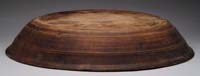 Appraisal: LARGE OVERSIZE TURNED WOOD BOWL th Century Being of round