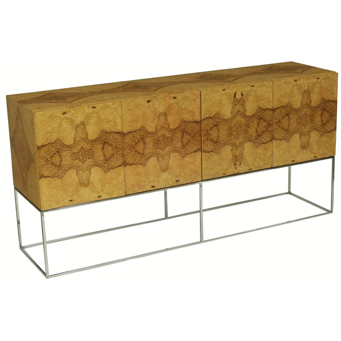 Appraisal: Milo Baughman sideboard by Thayer Coggin olive ash burled wood