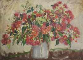 Appraisal: Ethel Carrick Fox - Flowering Gum oil on canvas on