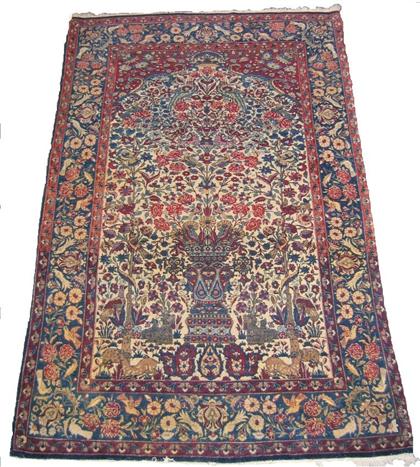 Appraisal: Mashad prayer rug northeast persia circa ft in x ft