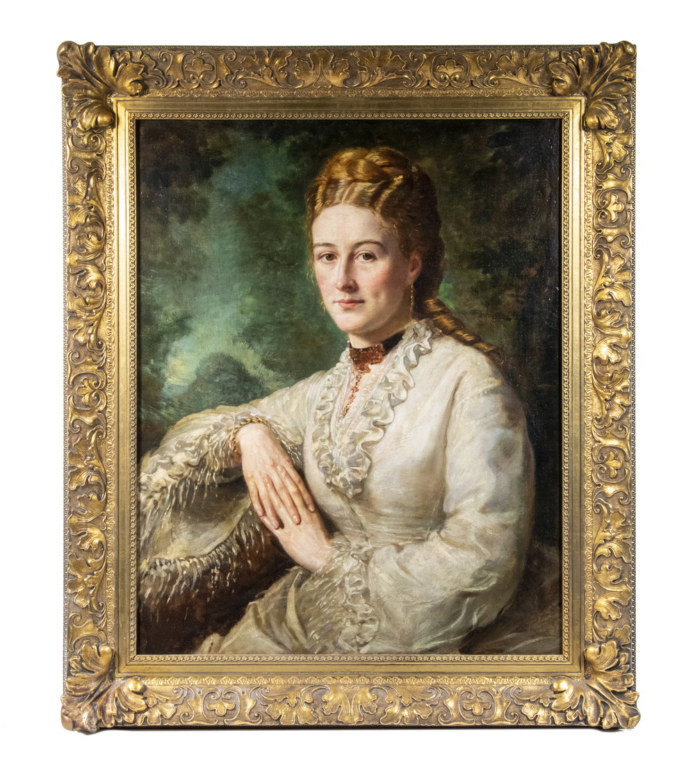 Appraisal: VICTORIAN PORTRAIT OF A RED-HAIRED WOMAN Aesthetic Period British Portrait