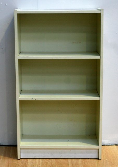 Appraisal: A modern white painted bookshelf cm wide cm deep cm