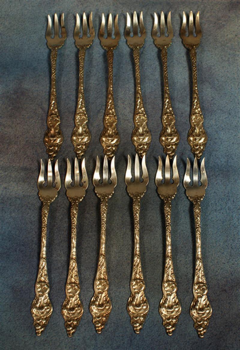 Appraisal: Reed Barton Les Six Fleurs seafood forks no mono l