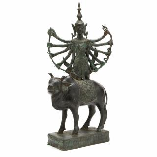 Appraisal: Thai Ten Armed Shiva Riding On Nandi th century bronze