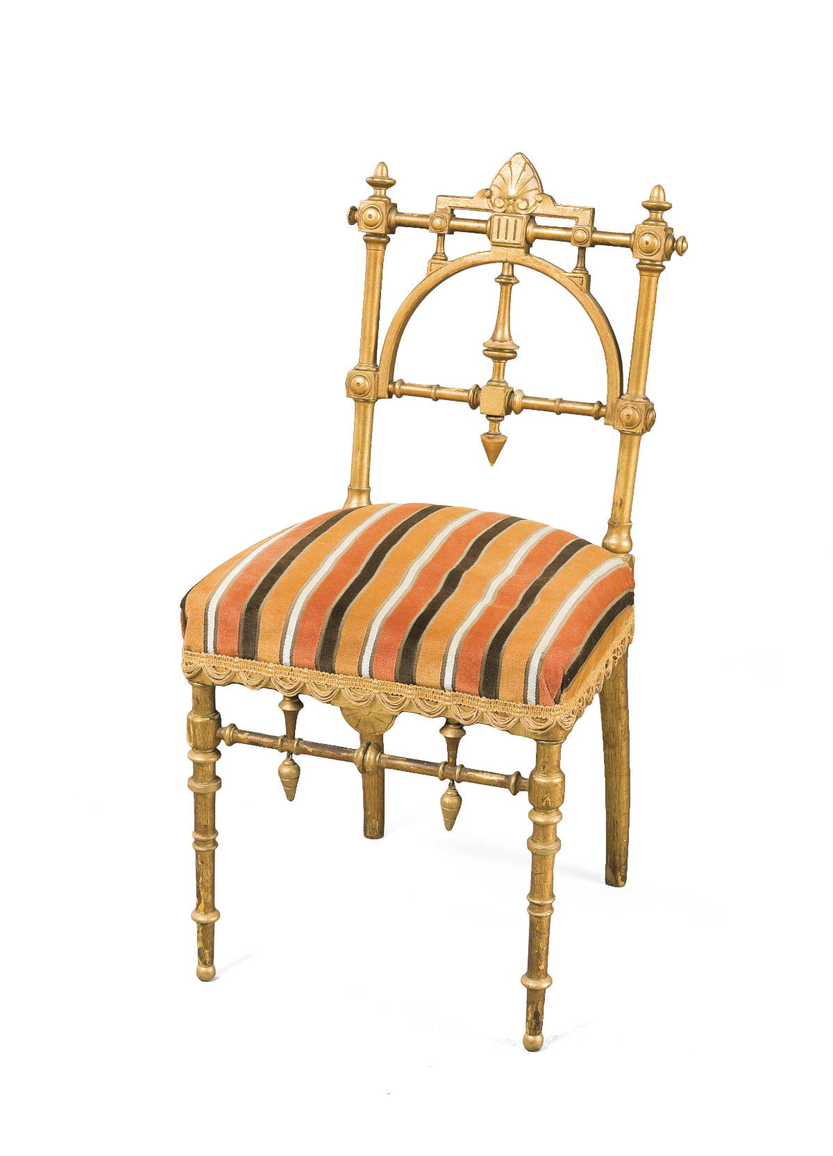 Appraisal: HUNZINGER GILTWOOD SIDE CHAIR CIRCA Literature For another chair from