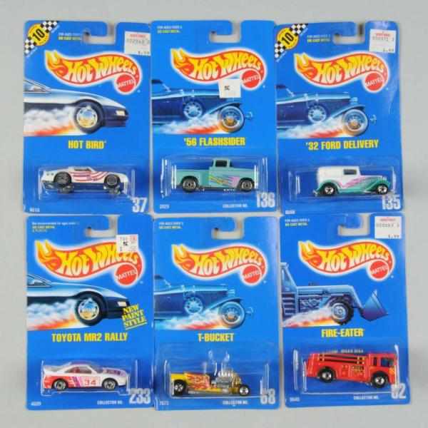 Appraisal: Lot of Mattel Hot Wheels Blue Card Vehicles Description Includes