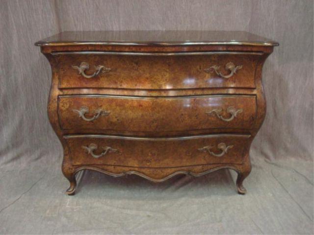 Appraisal: Faux Marbleized Bombe Commode with Serpentine Front From a West