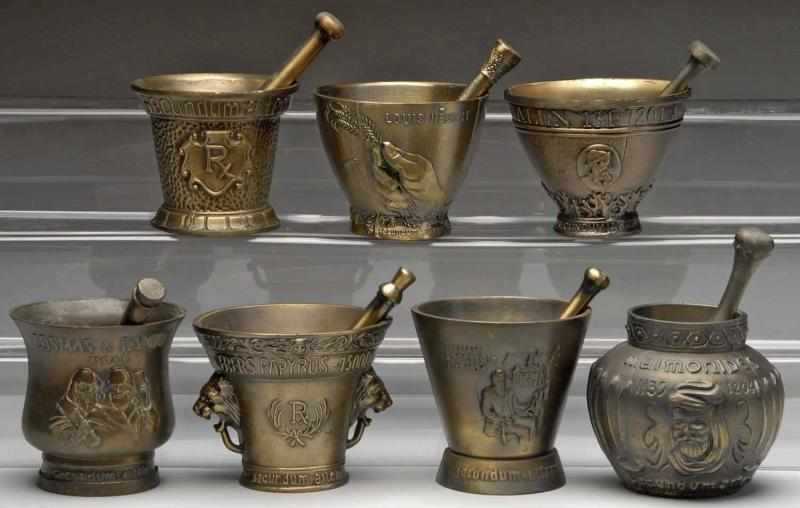 Appraisal: Lot of Mortars Pestles Description From the Schering Collection to