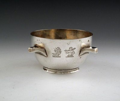 Appraisal: A late-Victorian silver bowl by Hamilton and Inches Edinburgh circular